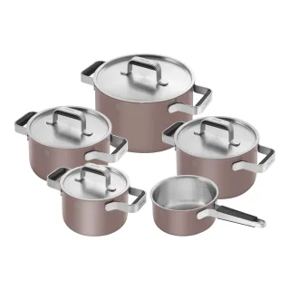 ZWILLING Pure Kochtopfset, 5-tlg, 18/10 Edelstahl