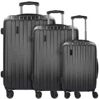 bugatti Trolleyset Lima 2.0, 4 Rollen, (3-teilig, 3 tlg), ABS