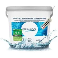 Fresh-Pool Poolpflege Profi 5in1 Multifunktion Tabletten 200g 5 kg