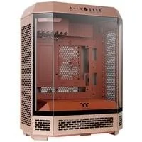 The Tower 600 , Tower-Gehäuse braun, Tempered Glass x 3