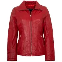 Jilani Lederjacke Sofinea Jilani Collection - Damen Lederjacke Lammnappa rot