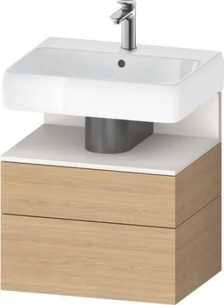 Duravit Qatego Waschtischunterbau wandhängend Natur Eiche Matt 590x470x590 mm - QA4393084300000 QA4393084300000