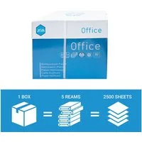 JriA Drucker- und Kopierpapier Druckerpapier Kopierpapier 2500 Blatt A4 80g Premium Weiß
