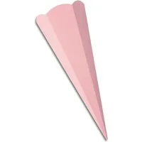 itenga Schultüte Schultüten-Zuschnitt 6-eckig, 68cm ROSA - Schultüten Rohling zum Baste