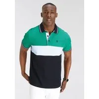 DELMAO Poloshirt Kurzarm, Regular Fit, mit Colorblocking-Design