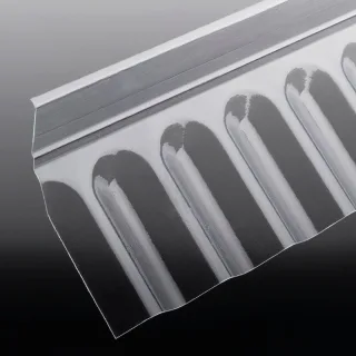 Wandanschluss Sinus 76/18 Polycarbonat (1265x150x50 mm)