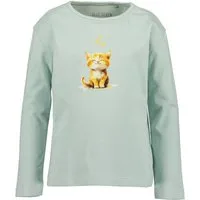 Blue Seven Langarmshirt Blue Seven Mädchen Langarmshirt Kätzchen Gletscher Grün. (1-tlg)