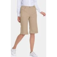 GOLDNER 7/8-Caprijeans Kurzgröße: Sportliche Bermuda-Jeanshose Carla