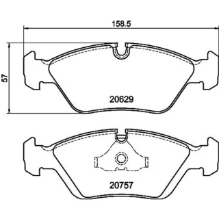 Hella Bremsbel?ge vorne BMW 3er 5er 6er Ferrari 328 Porsche 928