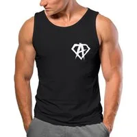 Neverless Tanktop Herren Tank-Top Print Aufdruck Alpha Superhero Gym Anarchy Badge Logo mit Print