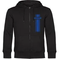 multifanshop Kapuzensweatjacke Schalke - Streifen - Sweat