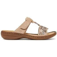 Rieker Rieker Damen-Flip-Flops Beige 608K2-31 Badepantolette