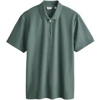 Next Poloshirt Strukturiertes, smartes Poloshirt mit RV-Kragen (1-tlg)
