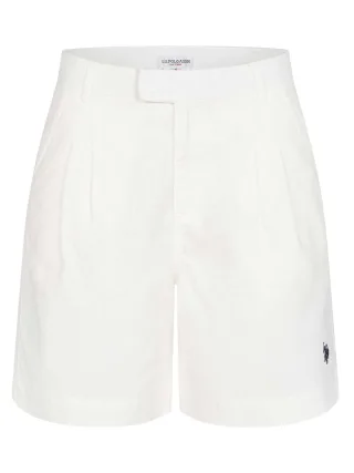 U.S. Polo Assn. Damen Leinenshorts aus Leinen-Baumwollmix