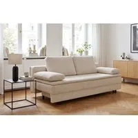 OTTO home Schlafsofa JANNIKO Cord, Breite: 193 cm, Liegefläche 124x193 cm, softer Cord, mit Bettfunktion & Bettkasten