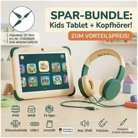 Fox & Sheep Kids Kinder Robustes Tablet 8 Zoll + Kopfhörer Tablet (8", 64 GB, Android 13)