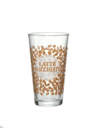 Latte Macchiato Glas HAPPY