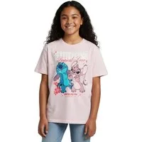 United Labels® T-Shirt Disney Lilo & Stitch T-Shirt Tropical Love Oberteil Shirt kurzärmlig liebevolles Design mit Stitch & Angel