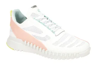 Ecco 834803 ZIPFLEX - WOMEN sportliche Schn?r- Halbschuhe, Sneaker wei?/peach...