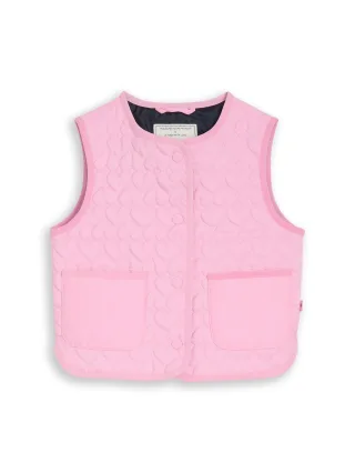tom tailor kids - Steppweste mit Herzmuster lovely pink - Gr. - 134