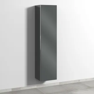 Sanipa 3way Hochschrank mit 1 Tür, Anthrazit-Glanz BS11179