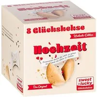 Sweet & Lucky Kekse Glückskekse 8er Box, Bei Raumtemperatur und trocken lagern.