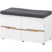 Innostyle Schuhbank Memphis Schuhbank, 80x49x38cm (B/H/T) (1-St), Sitzkissen, 2 Böden, Soft Close