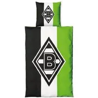 Borussia Mönchengladbach Bettwäsche Borussia M´Gladbach WendeBettwäsche Schrägstreifen