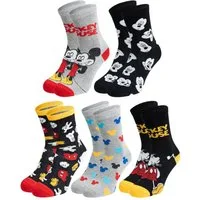 United Labels® Socken Disney Mickey Mouse Socken Sneaker Strümpfe (5er Pack) 40-45