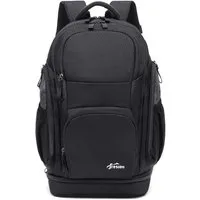 LA CUTE Rucksack Business Laptop-Rucksack 15,6–17,3 Zoll mit USB-Port & Schuhfach (Einzelstück, multifunktionaler Rucksack für Laptop & Reisen, 1x Laptop-Rucksack mit USB-Port in Schwarz/Grau, ca. 26L Volumen), Laptopfach, USB-Port, Schuhfach, wasser