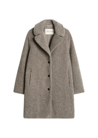 Marc OPolo Casual - Teddyjacke regular Stone Taupe Melange - Gr. - 42