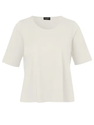VIA APPIA DUE - T-Shirt Rundhals 1/2 Arm creme - Gr. - 44