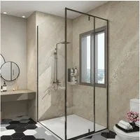 neu.haus Duschrückwand, (Set, 4-tlg), Wandpaneel »Bladel« 120 x 60 cm Cream Stone