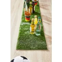 Andiamo Tischläufer Kuba, ideale Tischdeko für Fußball Fans (1-tlg), Kunstrasen, 30/140 cm, natürliche Optik, waschbar