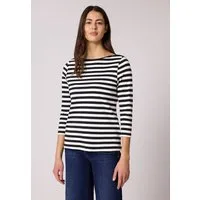 STREET ONE 3/4-Arm-Shirt aus reiner Baumwolle