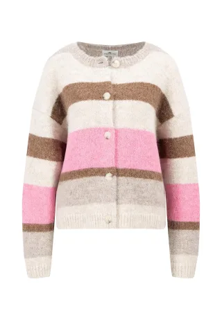 FYNCH-HATTON - CARDIGAN HEAVY YARN*RWS grey taupe - Gr. - L