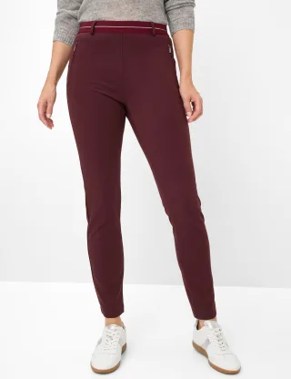 Raphaela by Brax Damen Schlupfhose Style LILLYTH AMARONE, dunkles lila, Gr. 50K