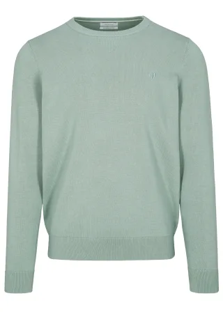 BASEFIELD - Rundhals Pullover pale sage - Gr. - XL