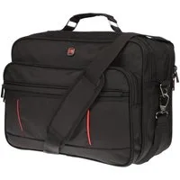 Christian Wippermann Umhängetasche Christian Wippermann große Umhängetasche Flugbegleiter Tasche Messenge, Messenger Bag Damen Schwarz