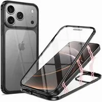 CoolGadget Handyhülle Metall Magnet Handy Case für Apple iPhone 17 Pro Max 6,9 Zoll, Hülle 360 Grad Schutz Cover Gehärtetes Glas für iPhone 17 Pro Max