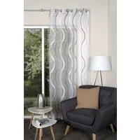 HOME WOHNIDEEN Vorhang Home Wohnideen 53021 ALAVARO Fertigschal mit Ösen, 245x140 cm (1 St), Ösen, halbtransparent, Polyester