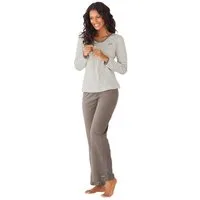 H.I.S Pyjama (Set, 2 tlg) mit garngefärbten Streifen