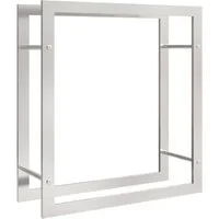 vidaXL Kaminholzregal Brennholzregal 80x28x86 cm Edelstahl, BxTxH:80x28x86 cm