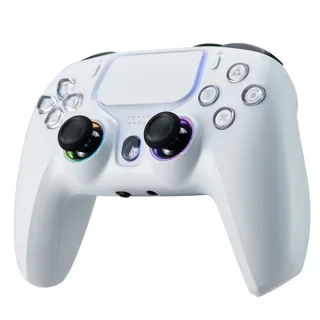 NBCP 736F for PS5 Controller Wired Gamepad with Hall Effect Triggers and RGB Joysticks Dual Vibration Motors Turbo Funct