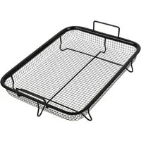 BURI Backblech Backofen Grillkorb Edelstahl Ofen Grillgitter Pommes Hähnchen Gemüse