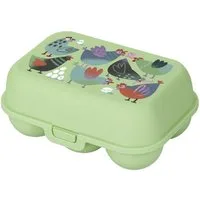 KOZIOL Eierkorb Eierbox Eggs To Go Mini, creative chicks, pistacio, Kunststoff