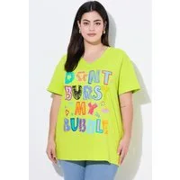 Angel of Style T-Shirt T-Shirt Boxy Fit bunter Schriftzug