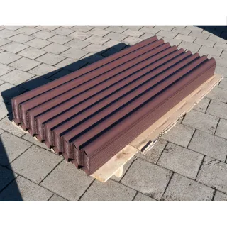 PVC Wellplatte 94/34 | 2,00 m Länge | Braun