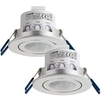 SEBSON Bewegungsmelder Bewegungsmelder Unterputz LED geeignet IR Sensor einstellbar - 2er Set, (2-St)