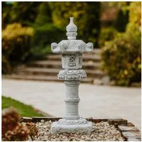 gartendekoparadies.de Gartenfigur Tachi-Gata-Laterne japanische Steinlaterne, H. 83 cm, 39 kg, Frostsicher